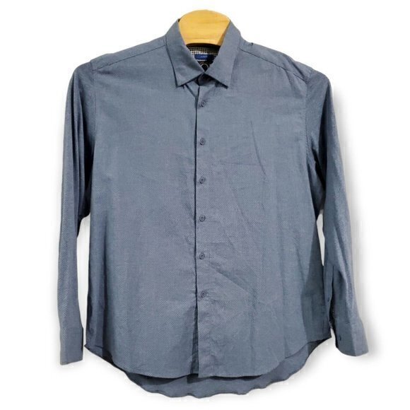 Joseph Abboud Slim Fit Men's XL 100% Cotton Shirt w/ Flip Cuffs "Just One Earth" - Picture 3 of 5